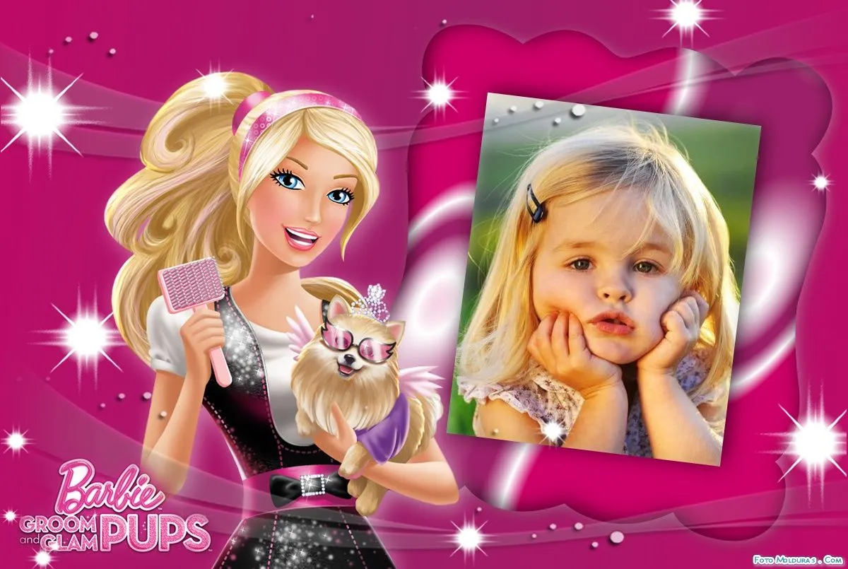 Marco para niñas de Barbie | Marcos para Fotos Gratis Marco para niñas de Barbie | Marcos para Fotos Gratis