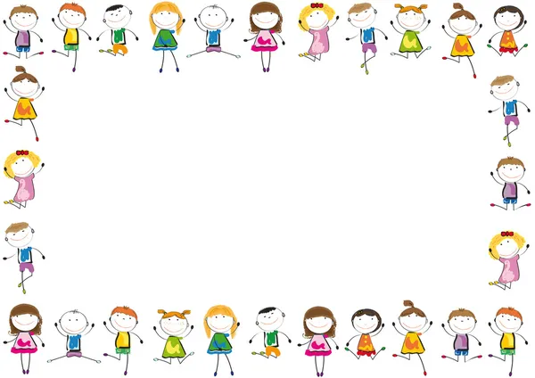 Marco de niños — Vector stock © justaa #9464886 Marco de niños — Vector stock © justaa #9464886