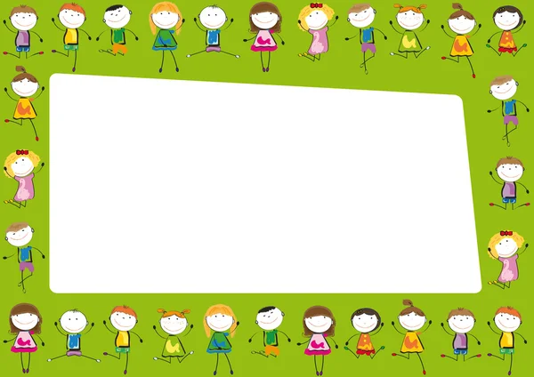 Marco de niños — Vector stock © justaa #9465003 Marco de niños — Vector stock © justaa #9465003