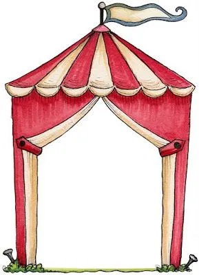 MARCO RECORTABLE DE LA CARPA DE UN CIRCO : RECORTABLES PARA NIÑOS MARCO RECORTABLE DE LA CARPA DE UN CIRCO : RECORTABLES PARA NIÑOS