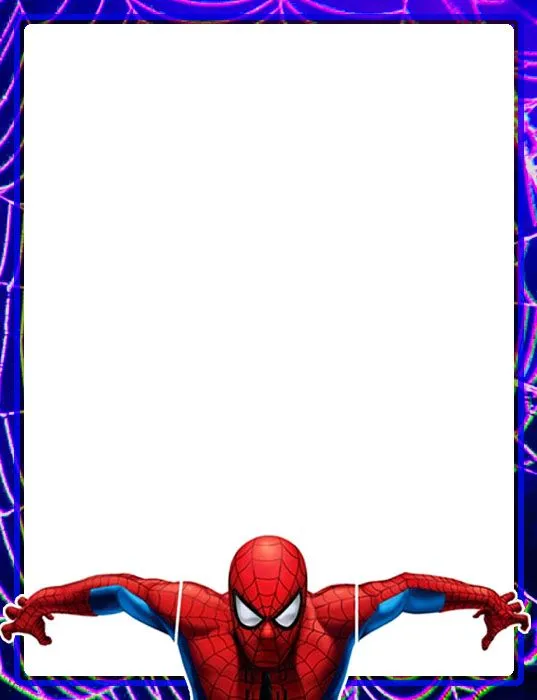 Marco de spiderman para fotos - Imagui