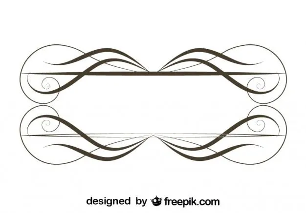 Marco de tallos finos minimalista ornamental retro | Descargar ...