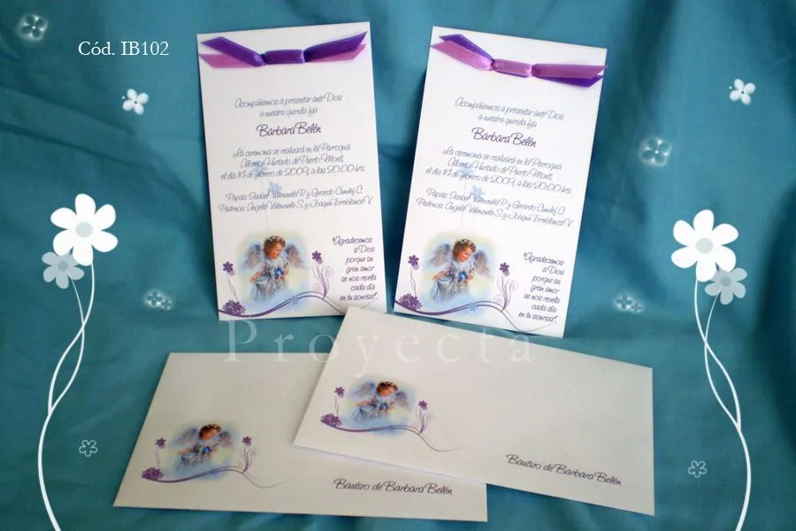 Línea Invitaciones IB100 – Tarjetón con moño « Tarjetería ...