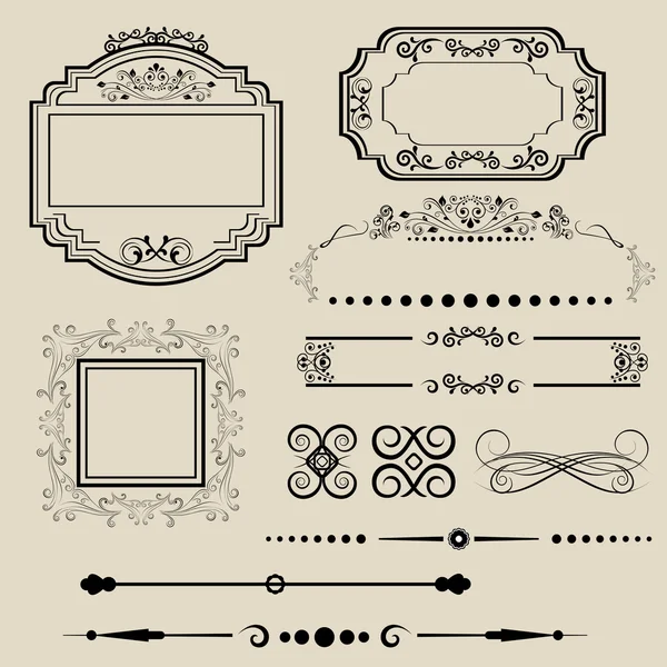 Marcos y bordes decorativos — Vector stock © soleilc #8756035 Marcos y bordes decorativos — Vector stock © soleilc #8756035
