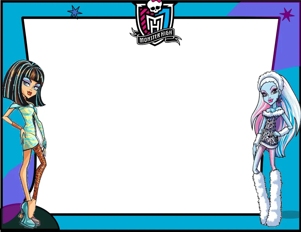 Marcos y bordes divertidos con los personajes de dibujos ...