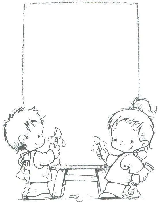 marcos y bordes escolares - Buscar con Google | carta, forbici e ...