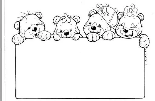 Bordes decorativos para niños para colorear - Imagui Bordes decorativos para niños para colorear - Imagui
