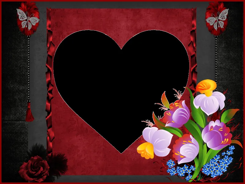 MARCOS DE CORAZONES PNG - Imagui