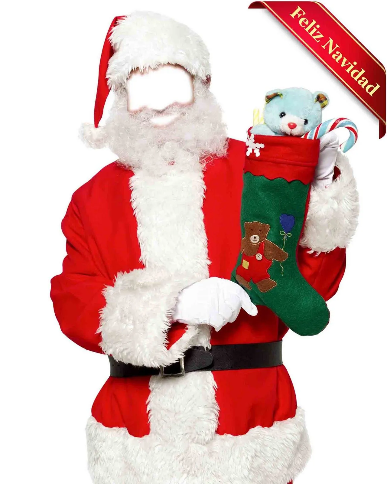 Marcos creativos para tus fotos: Disfraz de Santa Claus en png Marcos creativos para tus fotos: Disfraz de Santa Claus en png