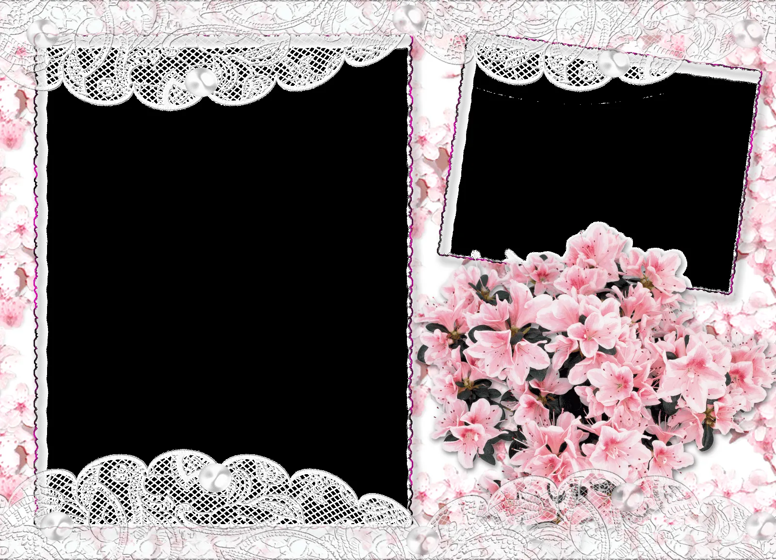 Marcos creativos para tus fotos: Marco floral en png Marcos creativos para tus fotos: Marco floral en png