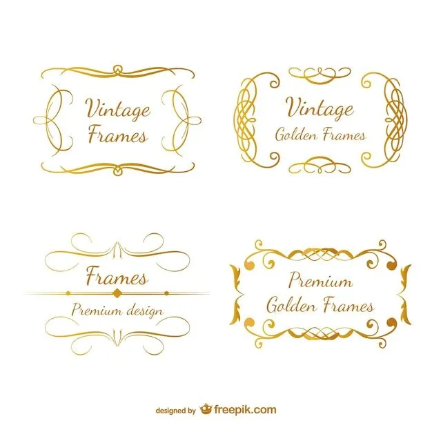 Marcos Dorados | Fotos y Vectores gratis