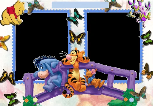 Marcos de Fotos de Winnie de Pooh y Tiger ~ Marcos Gratis para ...