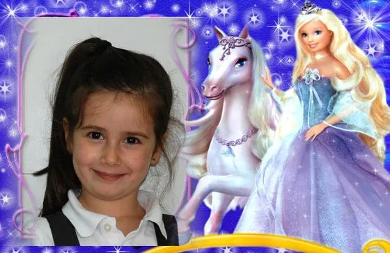 Marcos infantiles para niños con Barbie
