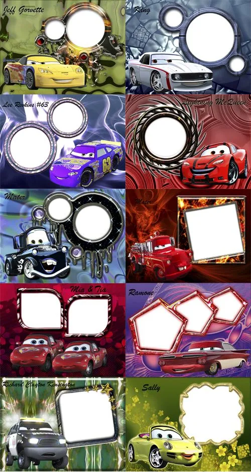 Marcos para fotos de cars 2 - Imagui