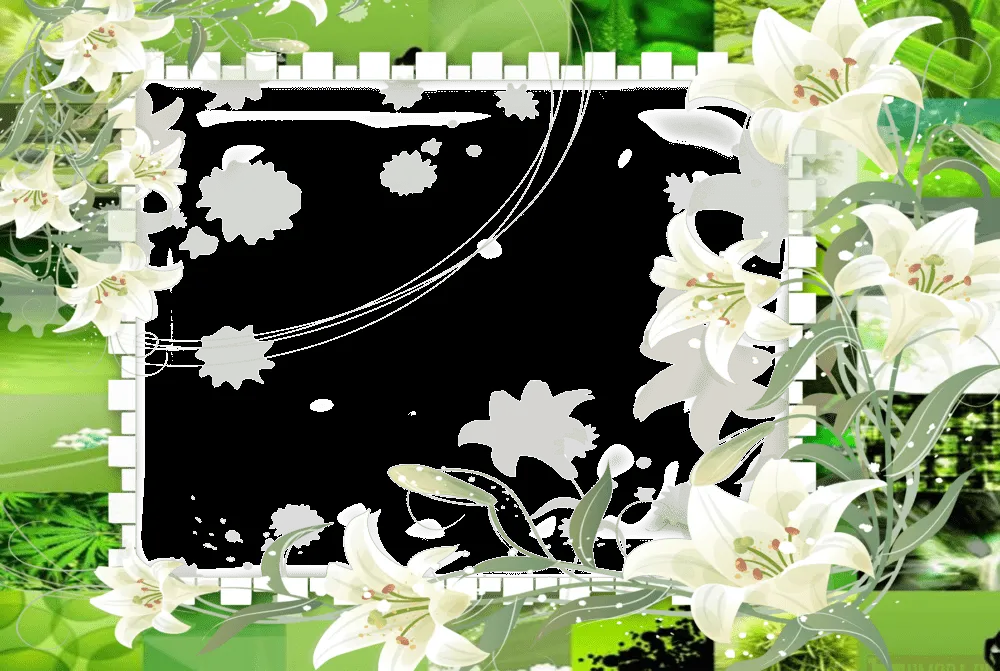 Delicados Marcos para Fotos Florales en Png. 2º Parte... | Marcos ...