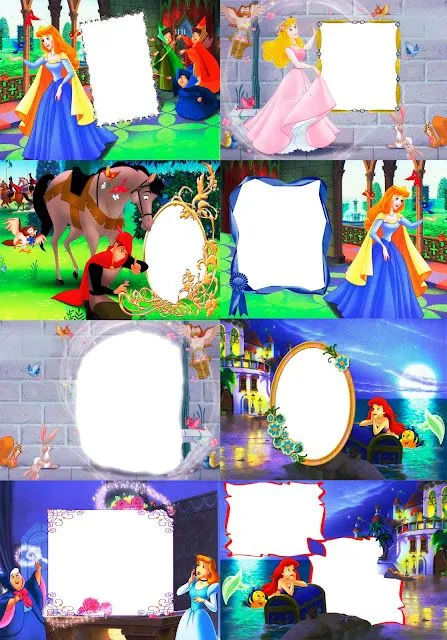 Marcos para fotos Gratis.: Marcos Princesas Disney. En Formato Png.