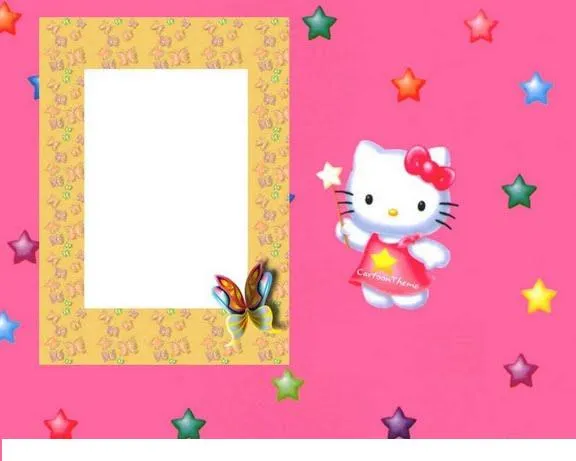 Marcos para fotos de Hello Kitty gratis - Imagui