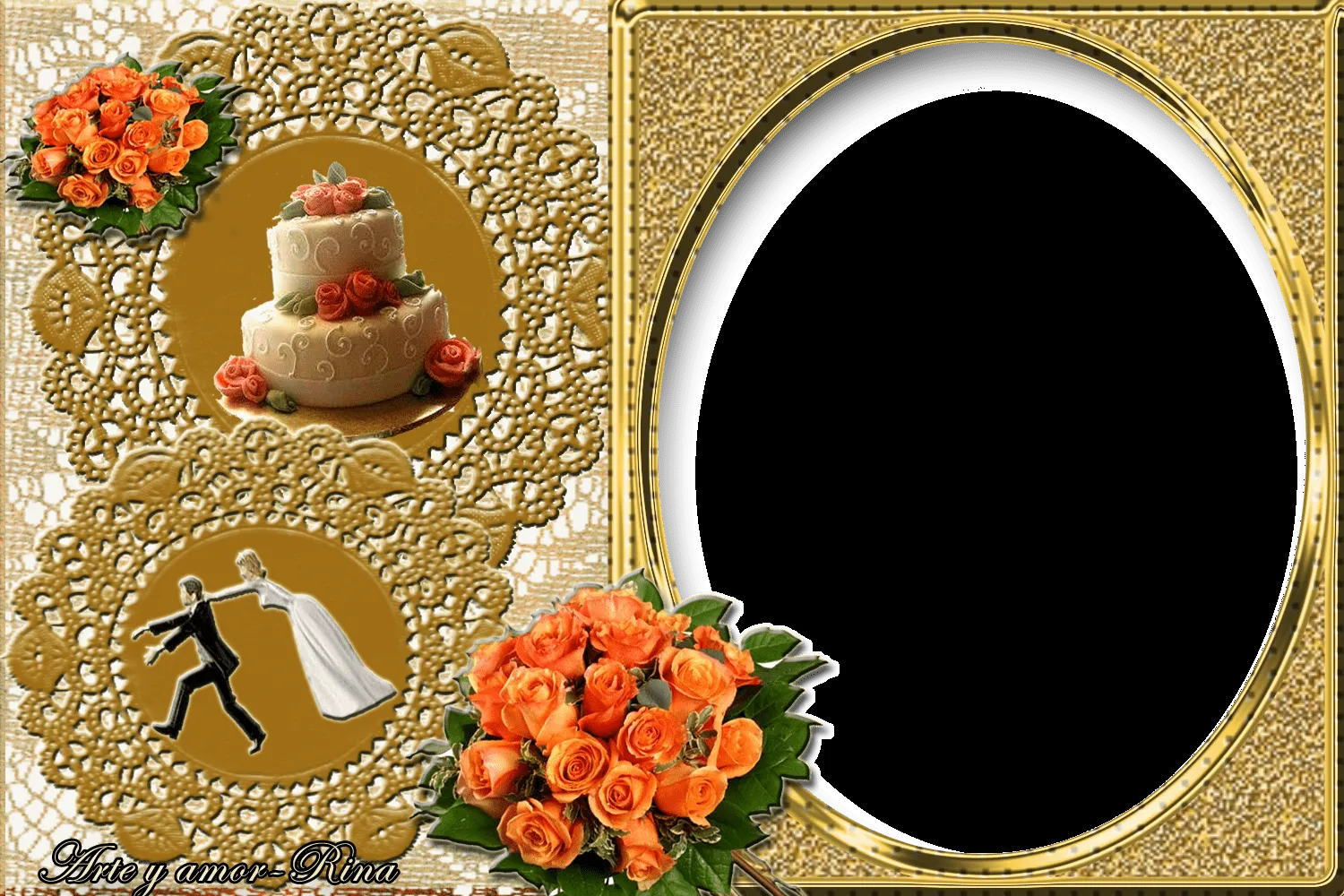 Arte y amor: Para boda, la creación del marco de hoy Arte y amor: Para boda, la creación del marco de hoy