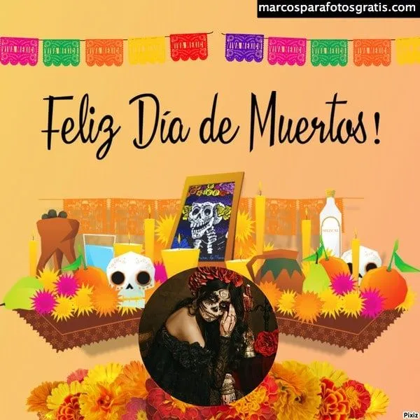 ✓Marcos de fotos de Día de Muertos