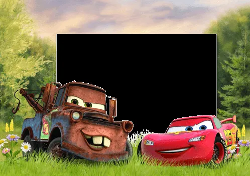 Marcos de fotos. Rayo McQueen listo para comenzar Marcos de fotos. Rayo McQueen listo para comenzar