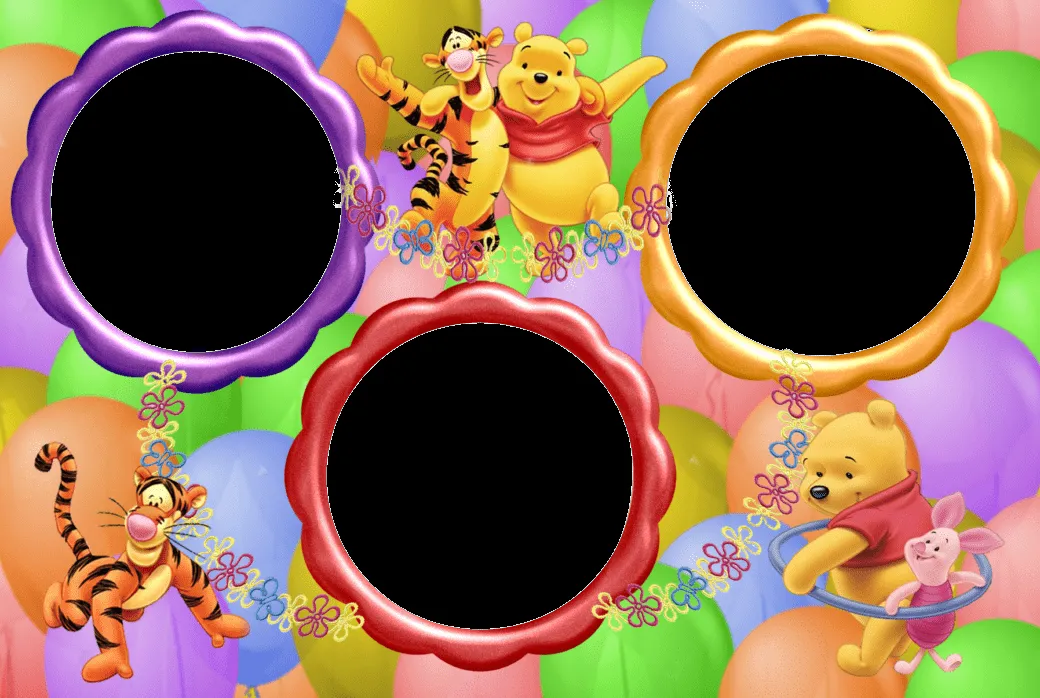 Marcos para Fotos de Winnie The Pooh | Marcos Gratis para Fotografías. Marcos para Fotos de Winnie The Pooh | Marcos Gratis para Fotografías.