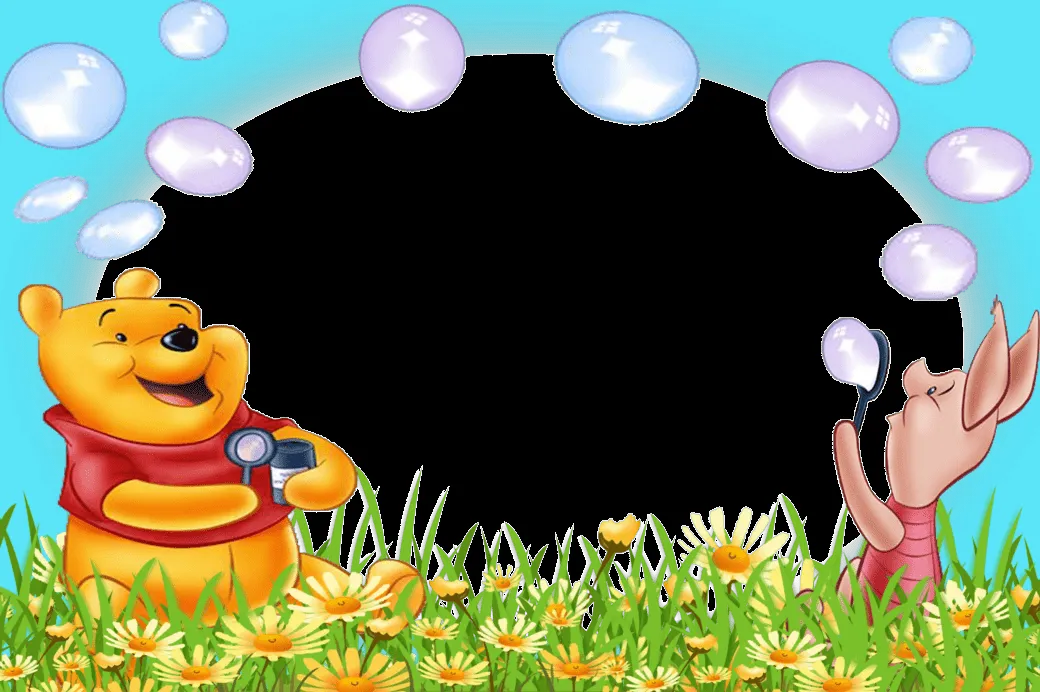 Marcos para Fotos de Winnie The Pooh ~ Marcos Gratis para Fotografías.