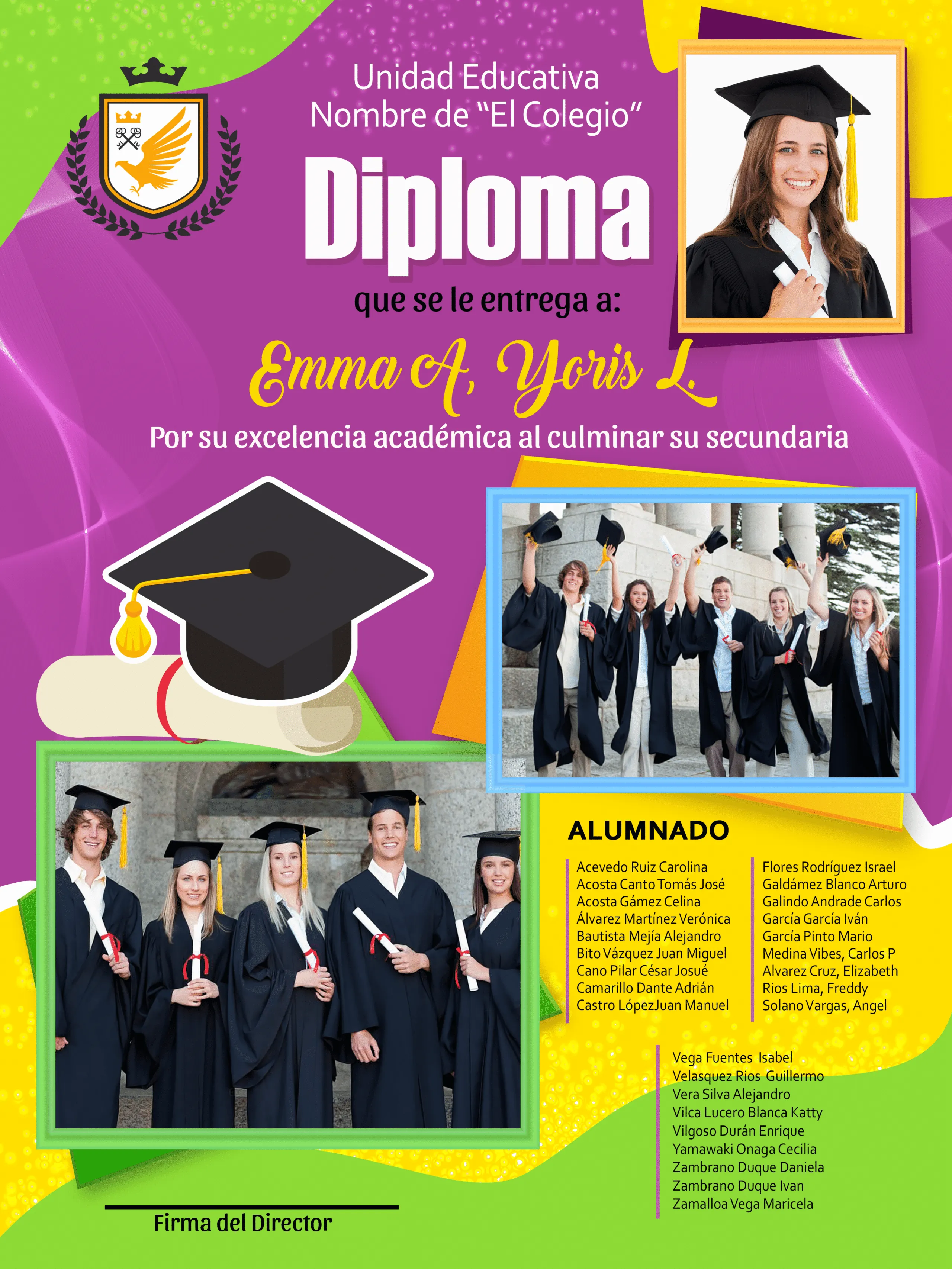 MARCOS DE GRADO PARA RECUERDO DE GRADUACIÓN | COMBO 3