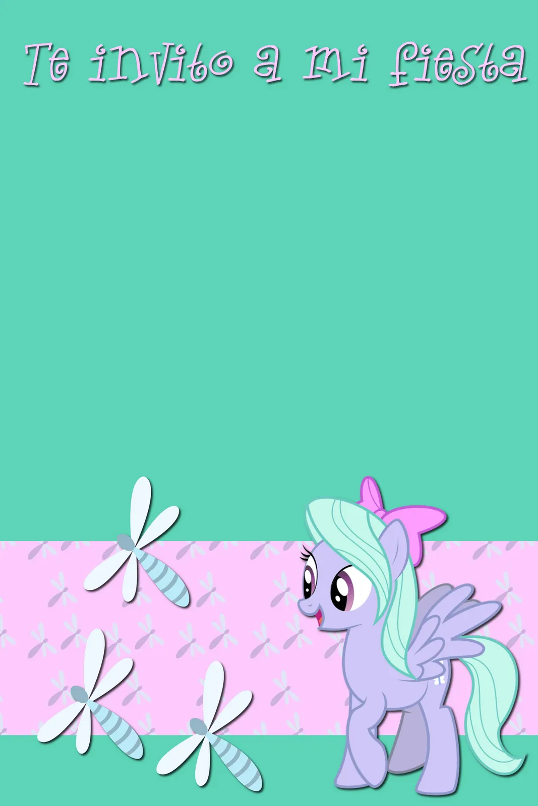 MARCOS GRATIS PARA FOTOS: INVITACION DE PONY 6" X 4", INVITACIONES ...