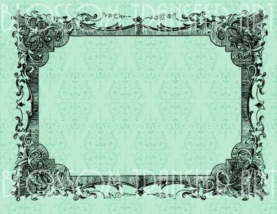 Marco Antiguo Imagen Vintage Digital para por BlossomTransferArt Marco Antiguo Imagen Vintage Digital para por BlossomTransferArt
