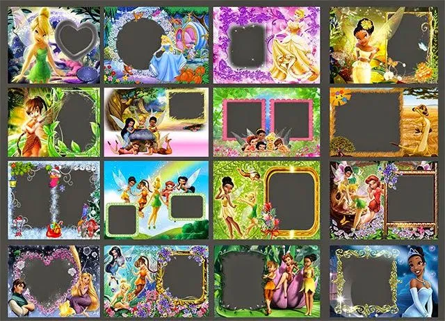 Marcos infantiles disney pack.5 png