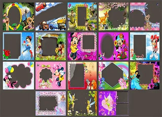 Marcos infantiles disney pack.7 png