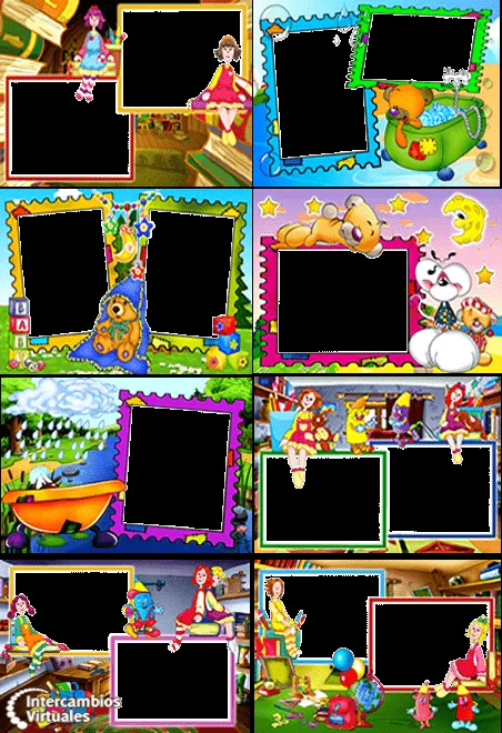 Marcos Infantiles para Fotografias (PNG) | intercambioseddy