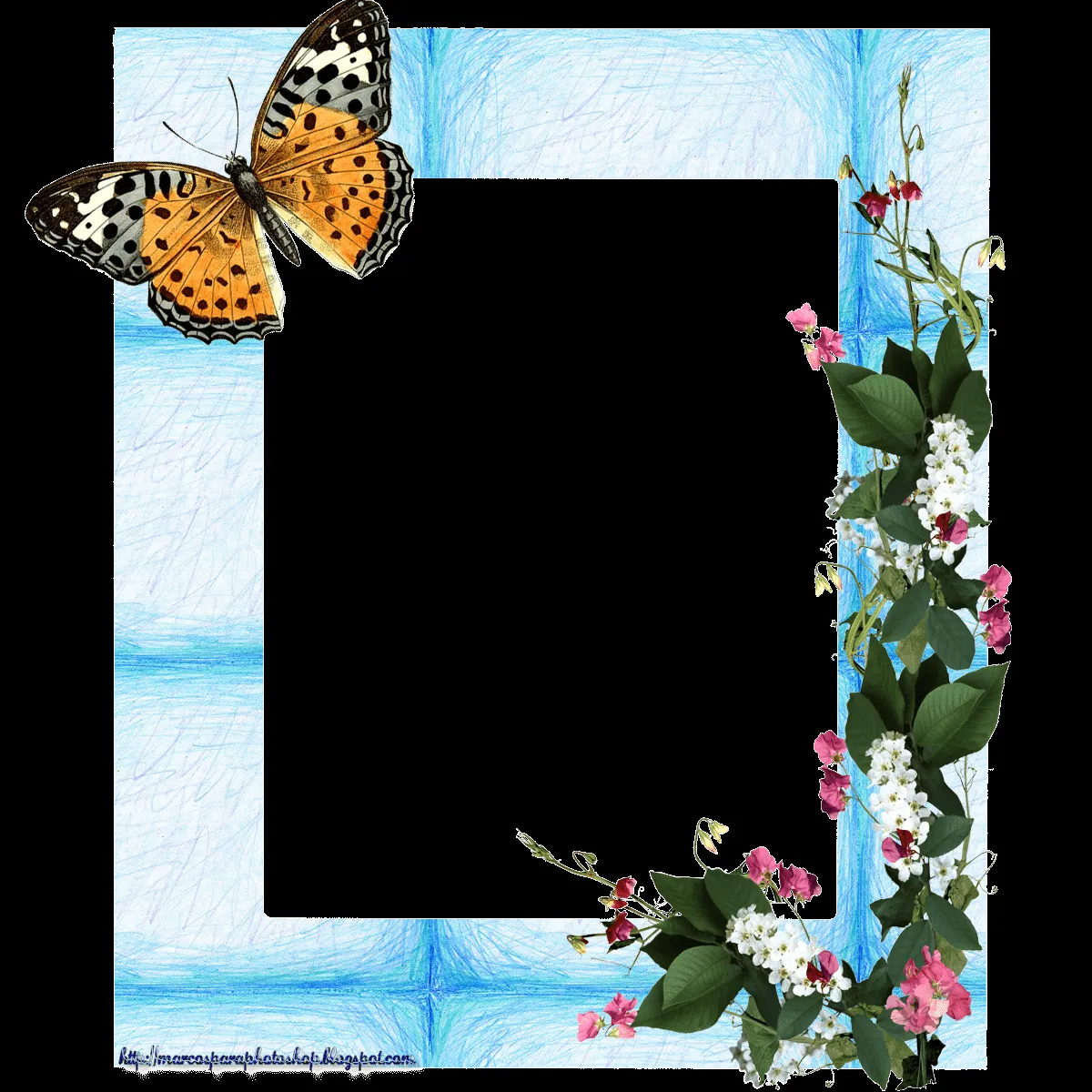 Marcos con mariposa - Imagui