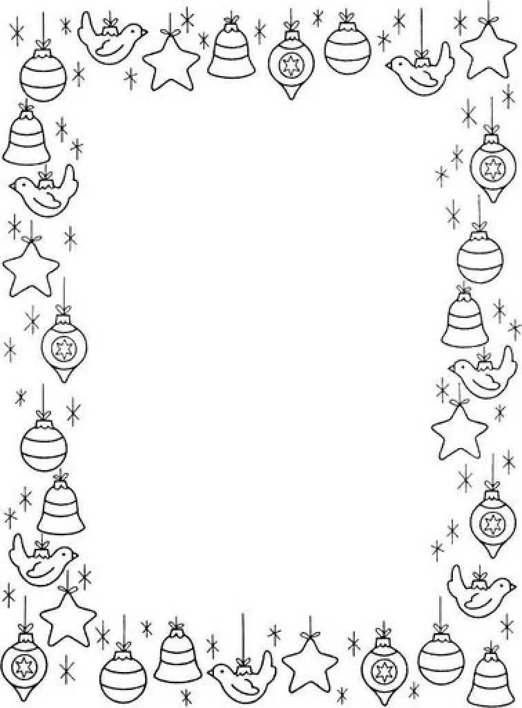 Marcos navideños para colorear - Imagui
