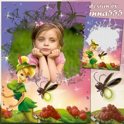 Marcos de Tinkerbell en psd - Imagui