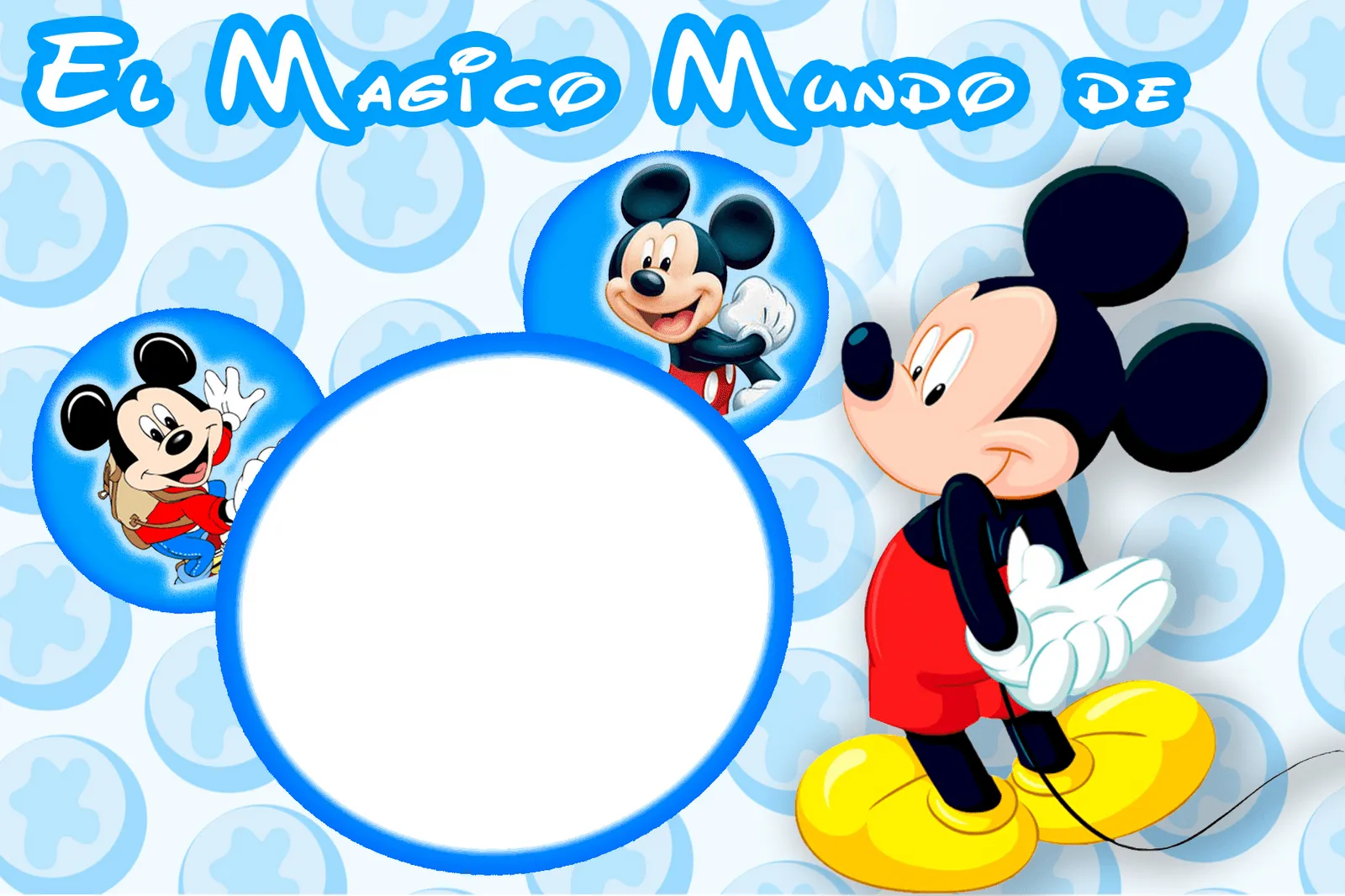 MARCOS PARA PHOTOSHOP Y ALGO MAS: MICKEY MOUSE Y SUS AMIGOS