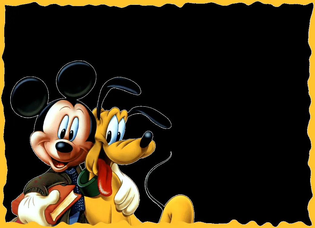 Marcos Png de Mickey Mouse para Niños. ~ Marcos Gratis para ...