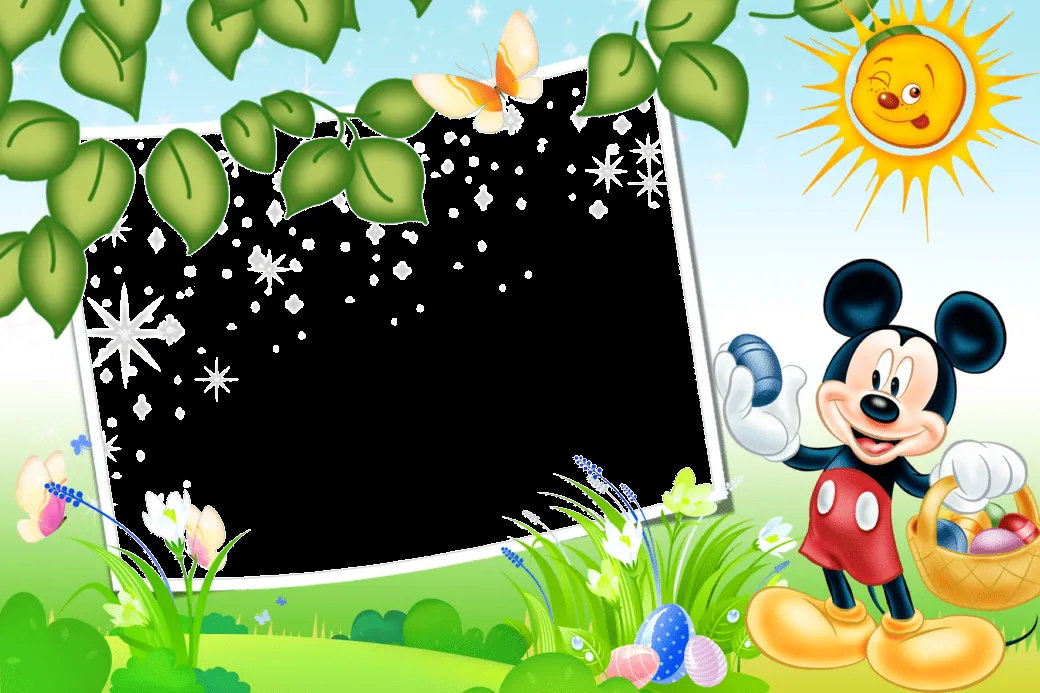 Marcos Png de Mickey Mouse para Niños. ~ Marcos Gratis para ...