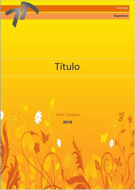 Marcos para portadas de trabajos - Imagui