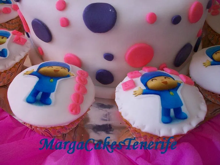 MargaCakesTenerife: Tarta de Ely, Pocoyo Cup Cakes de Pocoyo MargaCakesTenerife: Tarta de Ely, Pocoyo Cup Cakes de Pocoyo