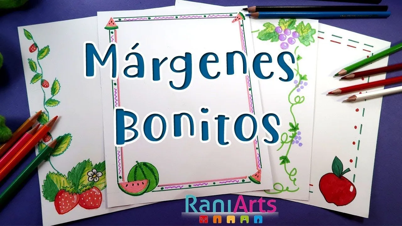 MÁRGENES, BORDES , MARCOS para decorar: Cuadernos, carátulas, cartas y tareas! MUY FÁCIL- DIY - YouTube