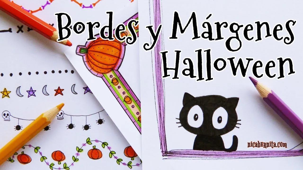MÁRGENES para cuadernos, DIVISORES y BORDES con DIBUJOS DE HALLOWEEN (3) MÁRGENES para cuadernos, DIVISORES y BORDES con DIBUJOS DE HALLOWEEN (3)