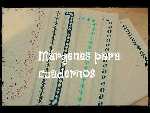 Márgenes para cuadernos/ Vuelta al cole #2 ( Muy fáciles y bonitos ... Márgenes para cuadernos/ Vuelta al cole #2 ( Muy fáciles y bonitos ...