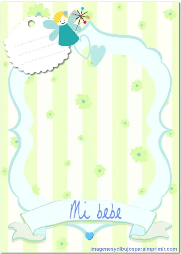 Marcos y bordes baby shower niño - Imagui