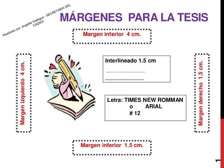 Márgenes para la tesis