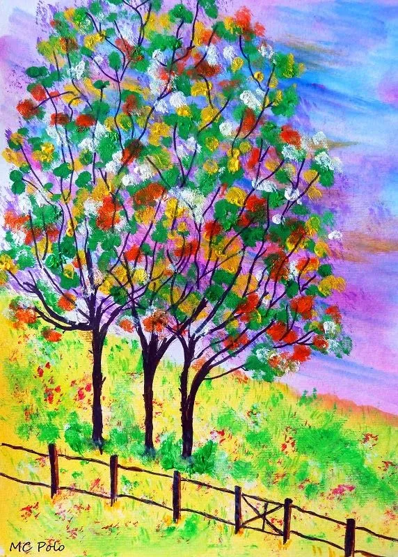 Mari Carmen Polo: Un lunes de árboles florecidos Mari Carmen Polo: Un lunes de árboles florecidos
