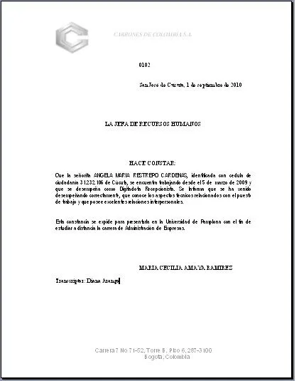 Maria Cecilia Amaya de Wilches: ELABORACION DE CERTIFICADOS Y ... Maria Cecilia Amaya de Wilches: ELABORACION DE CERTIFICADOS Y ...