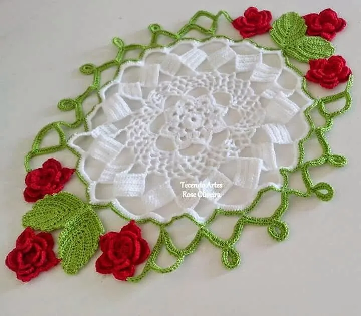 María Cielo: Carpetas originales y diferentes tejidas al crochet María Cielo: Carpetas originales y diferentes tejidas al crochet