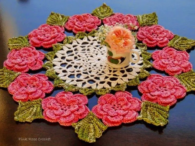 María Cielo: Carpetas originales y diferentes tejidas al crochet María Cielo: Carpetas originales y diferentes tejidas al crochet