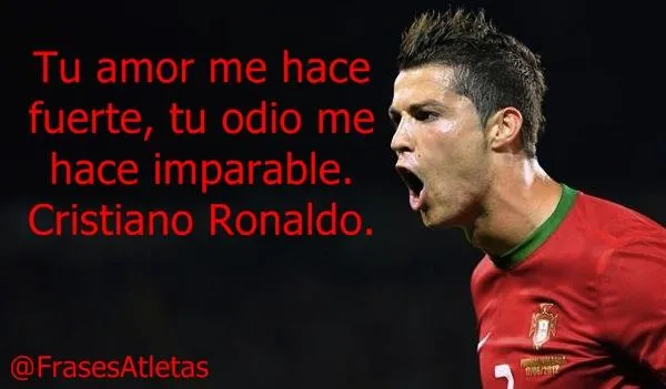 Frases para atletas on Twitter: "Tu amor me hace fuerte, tu odio ...